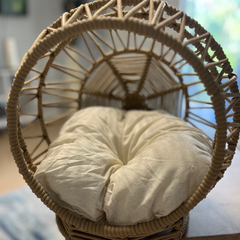 Cozy Tan Cat Bed
